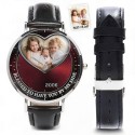 Heart Frame Photo Upload - Family Custom Stainless Steel Metal Watch