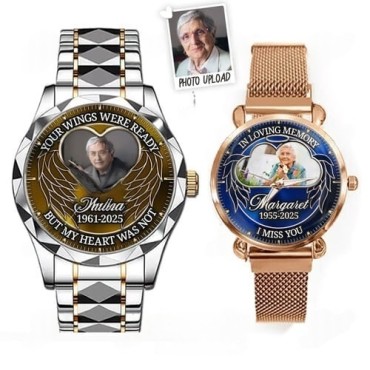 Memorial Gifts for Loss - Custom Metal Watch Memorial Gifts for Loss - Custom Metal Watch