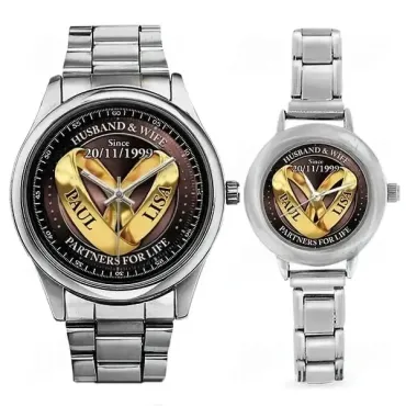 Wedding Rings - Custom Couple Names Watches Wedding Rings - Custom Couple Names Watches