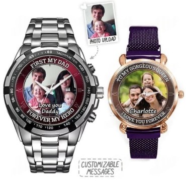 Family Photo - Custom Stainless Steel Men's & Women's Watches Family Photo - Custom Stainless Steel Men's & Women's Watches