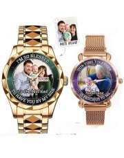 Family Photo - Custom His and Her Watches