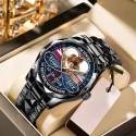 Couple Photo Upload Watches - Custom Flag Background Edition