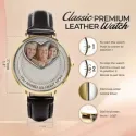 Heart Frame Photo Upload - Elegant Ladies Silver Watch