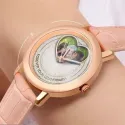 Heart Frame Photo Upload - Elegant Ladies Silver Watch