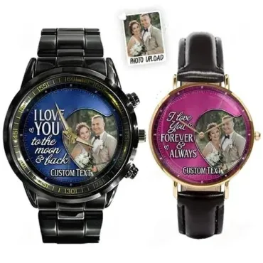 Heart Sided Custom Photo Upload - Personalized Family Watches Heart Sided Custom Photo Upload - Personalized Family Watches