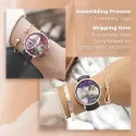 Our Love Blooms - Custom Couple Photo Stainless Steel Watches