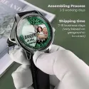 Our Love Blooms - Custom Couple Photo Stainless Steel Watches