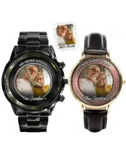 Matching Couple Photo - Custom Love Stainless Steel Watches